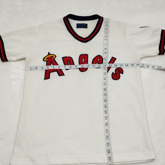 Alpha California Angels jersey original made in USA baseball v-neck pullover - Picture 5 of 14